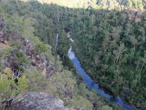 Looking down Erskine Creek