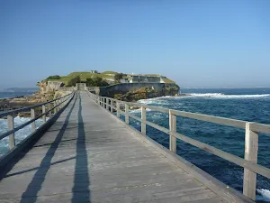Bare Island over the bridge near La perouse