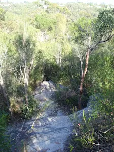 Heading down the side of the valley