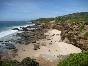 The view from Caves Beach Lookout