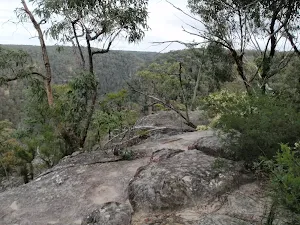 Walking along the top of Pisgah Roch