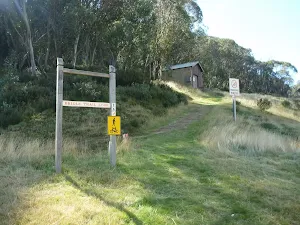 Following the Bridle Loop trail sign up the hill