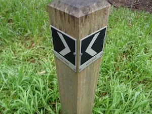 Sign post for Upper and River Trks