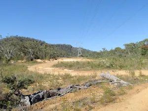Clearing and powerlines near top of Simpson Track