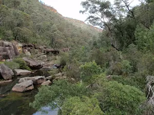Glimpse down to Erskine Creek