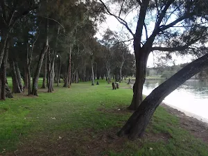 winding through the park