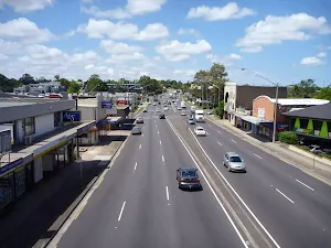 Walking over Pennant Hills Rd