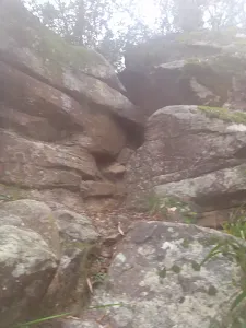 Climb up through rocks