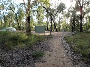 Looking towards car park at the top of Jack Evans Track