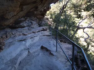 Track under cliffs