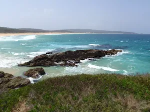 View of Bournda Beach from Bournda Island