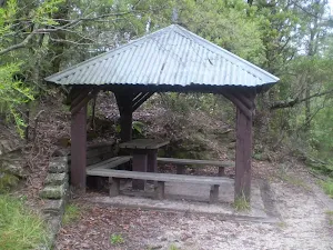 Picnic shelter along Shortcut track