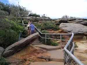 Looking up to The Gap Bluff