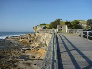 Rock platforms next to Bare Island near La Perouse