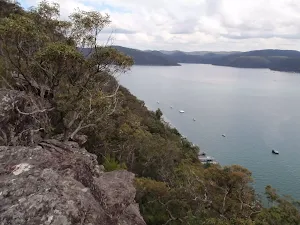Looking along Tumblecowii  Little Wobby and the Hawkesbury River