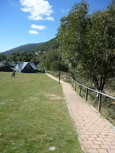Path leading to the village beside the True Blue Ski Run
