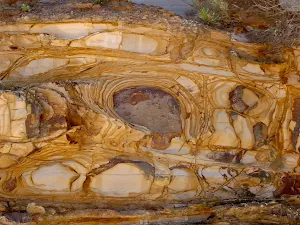 Rock formations on Maitland Beach rock