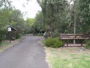 Fairy Dell Reserve from the road