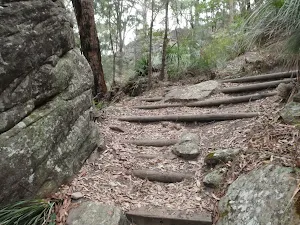Winding up through the rocks