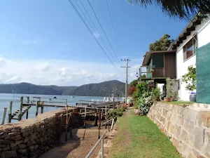 Walking along the shoreline of Little Wobby
