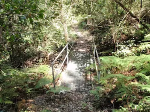 Metal footbridge