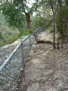 Fenced section of track on the west side of Hornsby Heights