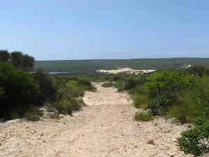 Dunes and Lagoon behind Big Marley Beach