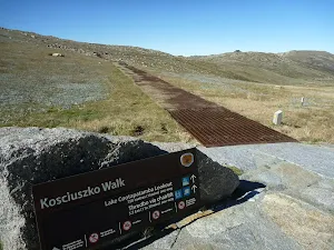 Top of the Kosciuszko Walk metal walkway