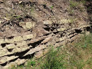 Wall beside old road