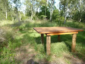 Timber table on the Galgabba Point walk