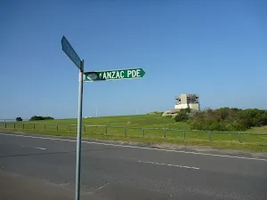 Intersection near Barracks Tower in La Perouse