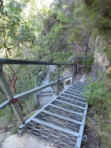 Metal stairs into the Valley of the Waters