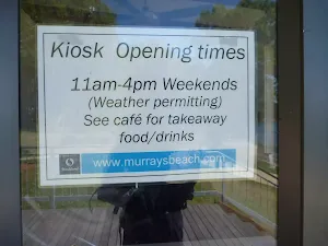 Signage for the kiosk at Murray's Beach on Lake Macquarie