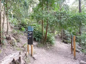 Intersection at the bottom of the Golden Stairs