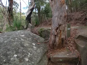 Arrow marker beside track