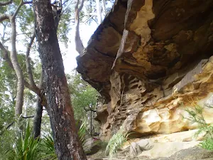 Cliff formations along the bushtrack