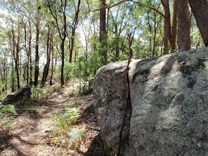 Great boulders scatter the ridge