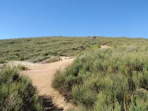 Looking up track to clearing and back up the hill
