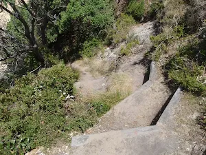 Steep steps onto North Tura
