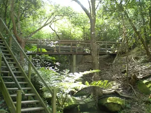 Footbridge at the end of the beach