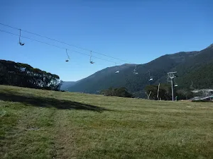 Walking under the chairlift