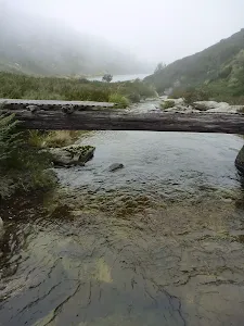 Guthega River Bridge not covered in snow