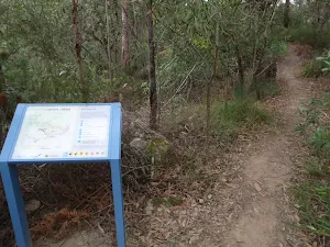 Sign at the start of the track