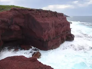 Red cliffs inlet