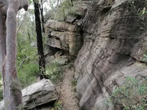 Looking down cliff line