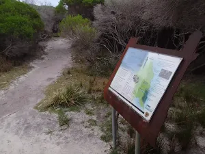 Information sign on Light to Light walk