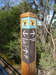 Track sign on Sir H. Burrell Drive
