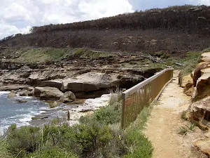 Burnt headland before Putty Beach on Bouddi Walk