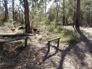Signposts at Bournda Trig and Field Study Huts intersection