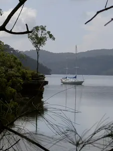 Boat on Cowan Creek at Jerusalem Bay